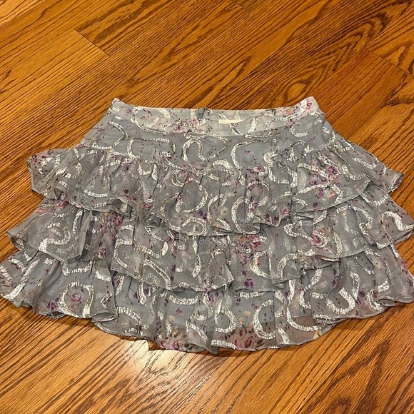 LoveShackFancy Woman’s Flowy Mini Skirt Size 0 - Picture 2 of 6